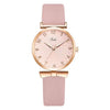 Women's Watch Alloy Case Imitation Leather Strap Round Dial Leisure Style Sunflower Design Quartz