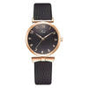 Women's Watch Alloy Case Imitation Leather Strap Round Dial Leisure Style Sunflower Design Quartz