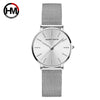 Women's Watch Alloy Case Stainless Steel Band Round Dial Leisure Style