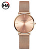 Women's Watch Alloy Case Stainless Steel Band Round Dial Leisure Style
