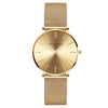 Women's Watch Alloy Case Stainless Steel Band Round Dial Leisure Style