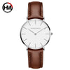 Women's Watch Alloy Case Stainless Steel Clasp Pu Strap Round Dial Simple Fashion Waterproof