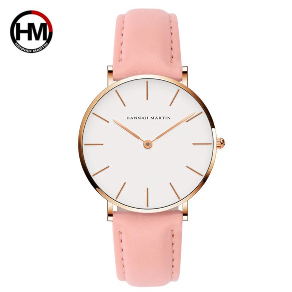 Women's Watch Alloy Case Stainless Steel Clasp Pu Strap Round Dial Simple Fashion Waterproof