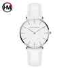 Women's Watch Alloy Case Stainless Steel Clasp Pu Strap Round Dial Simple Fashion Waterproof