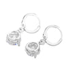 Women's Water Drop Zircon Jewelry Set With Necklace And Earrings Love Bell Cartoon Style Mixed Gem Inlay Snake Bone Chain Electroplated