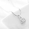 Women's Water Drop Zircon Jewelry Set With Necklace And Earrings Love Bell Cartoon Style Mixed Gem Inlay Snake Bone Chain Electroplated