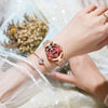 Women's Waterproof Ultrathin Fashion Quartz Watch Alloy Case Stainless Steel Strap Round Dial