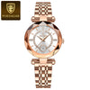 Women's Waterproof Ultrathin Fashion Quartz Watch Alloy Case Stainless Steel Strap Round Dial