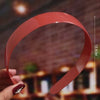 Women's Wavy Frosted Resin Hair Hoop Headband Solid Color Nonslip Hairband Handmade Simple Everyday Hair Accessory