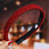 Women's Wavy Frosted Resin Hair Hoop Headband Solid Color Nonslip Hairband Handmade Simple Everyday Hair Accessory