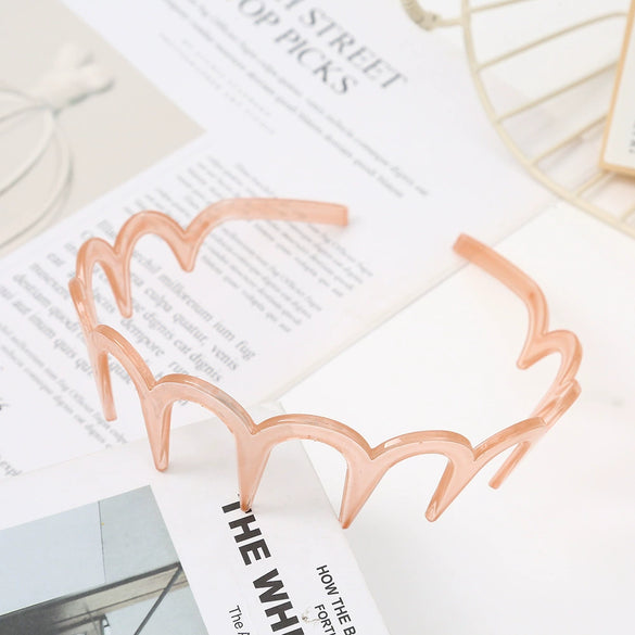 Women's Wavy Headband Pc Material Baking Paint Process