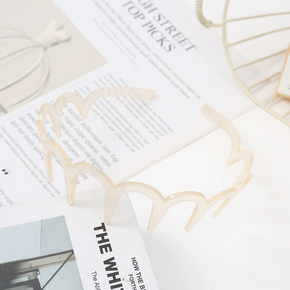 Women's Wavy Headband Pc Material Baking Paint Process