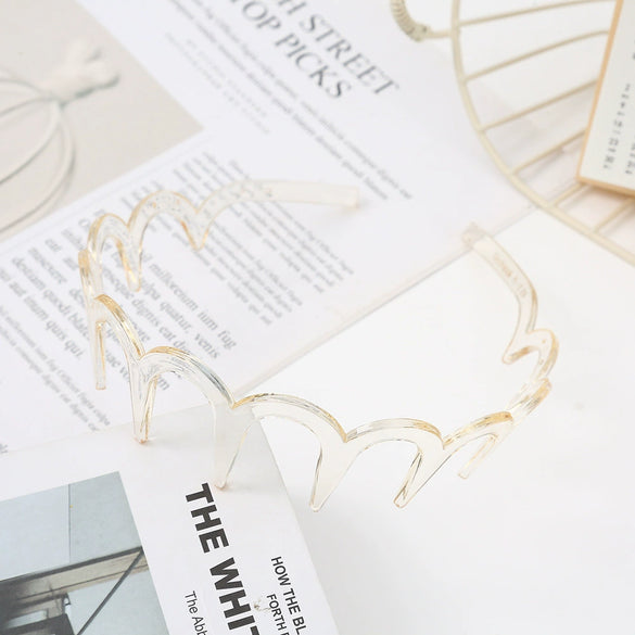 Women's Wavy Headband Pc Material Baking Paint Process