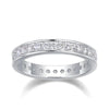 Women's Wedding Stacking Copper Ring With Microencrusted Zirconia And Geometric Design