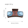 Women's Western Cowboy Style Handmade Plastic And Resin Playing Card Printed Shark Clip Hair Accessories