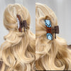 Women's Western Cowboy Style Handmade Plastic And Resin Playing Card Printed Shark Clip Hair Accessories