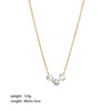 Women's Wholesale Stainless Steel Necklace With Geometric Pattern And Pvdp Furnace Real Gold Treatment