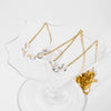 Women's Wholesale Stainless Steel Necklace With Geometric Pattern And Pvdp Furnace Real Gold Treatment