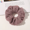 Women's Wool And Cloth Handmade Striped Large Intestine Hair Ring Hair Accessories