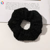 Women's Wool And Cloth Handmade Striped Large Intestine Hair Ring Hair Accessories