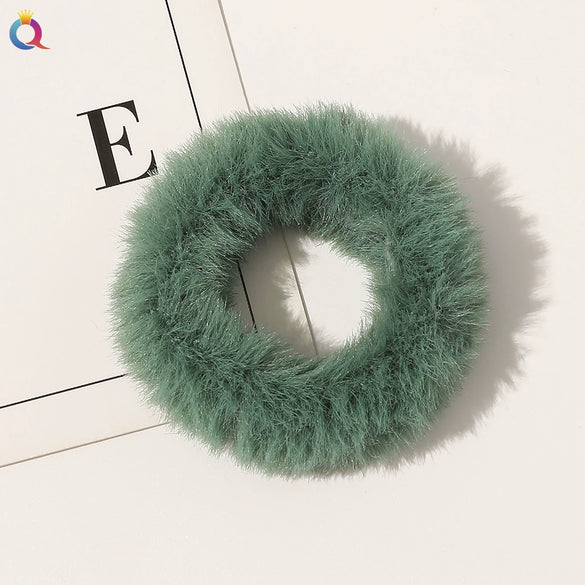 Women's Wool Handmade Simple Geometric Hair Accessories Hair Rope With Large Bow