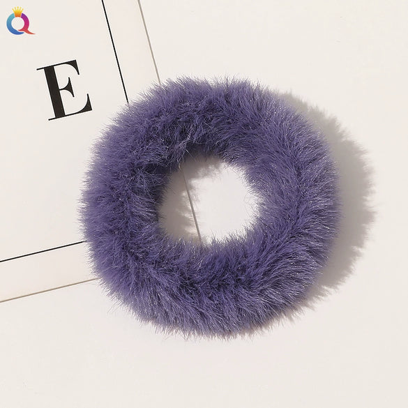 Women's Wool Handmade Simple Geometric Hair Accessories Hair Rope With Large Bow