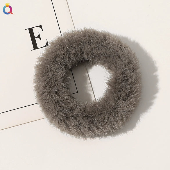 Women's Wool Handmade Simple Geometric Hair Accessories Hair Rope With Large Bow