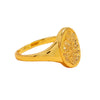 Women's Zinc Alloy Carved Flower Joint Ring With Geometric Design Simple Retro Fashion Statement Ring