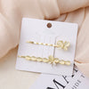 Women's Zinc Alloy Electroplated Casual Fashion Side Clip Hair Accessory With Sweet Girl Style And Plants Flowers Design