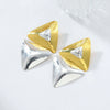 Women's Zinc Alloy Geometric Exaggerated Light Luxury Electroplated Triangle Earrings