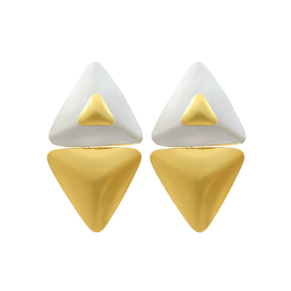 Women's Zinc Alloy Geometric Exaggerated Light Luxury Electroplated Triangle Earrings