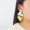 Women's Zinc Alloy Geometric Exaggerated Light Luxury Electroplated Triangle Earrings