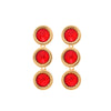 Women's Zinc Alloy Geometric Pendant Earrings With Diamond Design And Processing