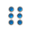 Women's Zinc Alloy Geometric Pendant Earrings With Diamond Design And Processing