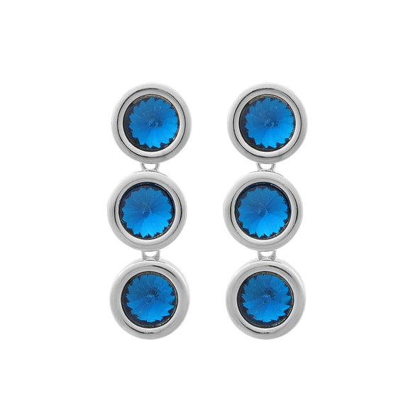 Women's Zinc Alloy Geometric Pendant Earrings With Diamond Design And Processing