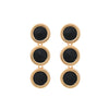 Women's Zinc Alloy Geometric Pendant Earrings With Diamond Design And Processing