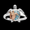 Women's Zinc Alloy Kitten And Bee Open Ring With Electroplated Finish And Animalinspired Niche Design