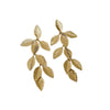 Women's Zinc Alloy Leaf Tassel Earrings Light Luxury Style Electroplating