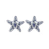 Women's Zinc Alloy Star Shaped Dripping Oil Fashion Earrings With Star Print