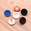 Wooden Earring Holder Cartoon Style Round Pattern Electroplated Diy Jewelry Accessories