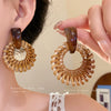 Wooden Geometric Handmade Bohemian Vintage Earrings
