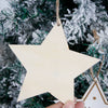 Wooden Hanging Christmas Decorations With Letter And Fivepointed Star