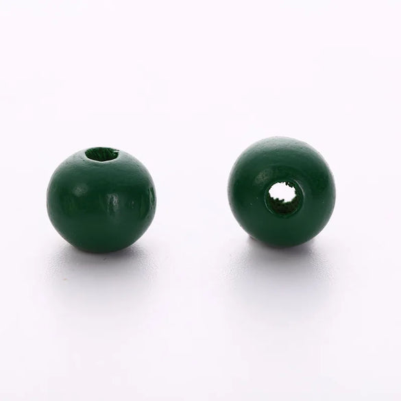 Wooden Jewelry Accessories DIY Hair Accessories Hair Clips Earrings Accessories Necklace Accessories Round Beads 10mm Dark Series Spot