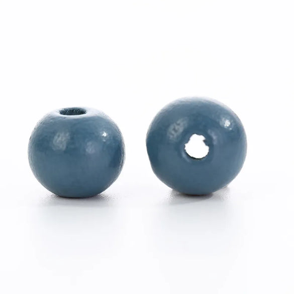 Wooden Jewelry Accessories DIY Hair Accessories Hair Clips Earrings Accessories Necklace Accessories Round Beads 10mm Dark Series Spot