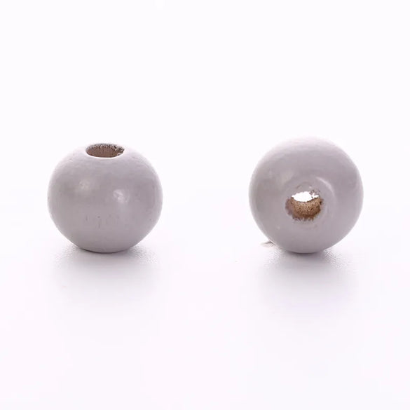 Wooden Jewelry Accessories DIY Hair Accessories Hair Clips Earrings Accessories Necklace Accessories Round Beads 10mm Dark Series Spot