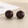 Wooden Jewelry Accessories DIY Hair Accessories Hair Clips Earrings Accessories Necklace Accessories Round Beads 10mm Dark Series Spot
