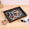 Wooden Jewelry Black Walnut Ring Earrings Necklace Pendant Jewelry Storage Plate High Sense Style Splicing Process