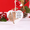 Wooden Printed Love Hanging Ornament Pendant Christmas Decoration For Couples And Good Friends