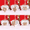 Wooden Printed Love Hanging Ornament Pendant Christmas Decoration For Couples And Good Friends