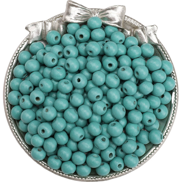 Wooden Round Beads Retro Style Spray Painted Handmade Diy Jewelry Accessories For Bracelet And Mobile Phone Chain